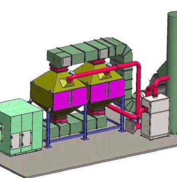 水性漆VOCS治理催化燃烧+沸石转轮方案