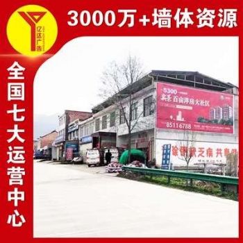 福建屏南饮料墙体广告,洗护用品喷绘膜墙体广告,调味品墙体喷绘广告