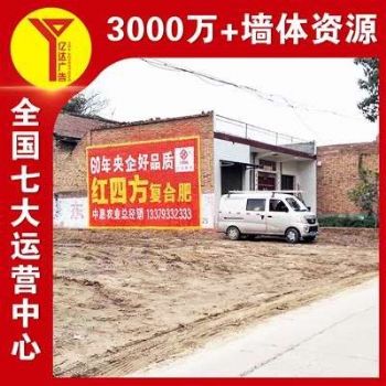 福建罗源墙体广告 酱板鸭墙体户外广告 洗护用品户外墙体喷绘广告